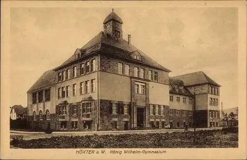 Ak Höxter an der Weser, König Wilhelm Gymnasium