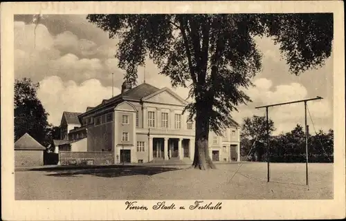 Ak Viersen in Nordrhein Westfalen, Stadthalle und Festhalle