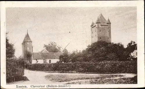 Ak Xanten am Niederrhein, Clevertor, Windmühle