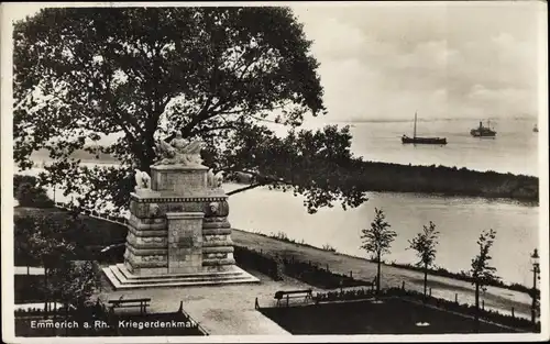 Ak Emmerich am Niederrhein, Kriegerdenkmal