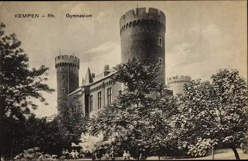 Ak Kempen am Niederrhein, Gymnasium