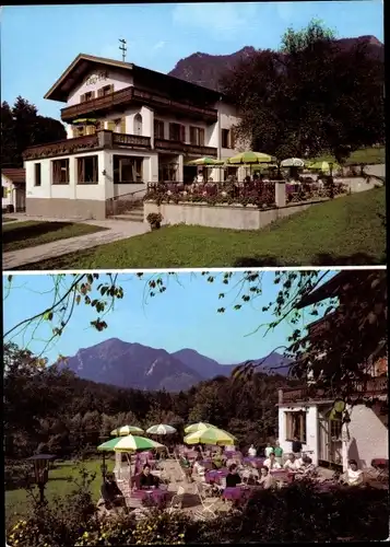 Ak Marquartstein im Chiemgau, Burg Café