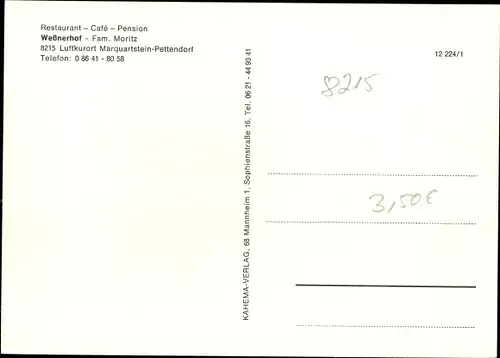 Ak Pettendorf Marquartstein im Chiemgau, Weßnerhof