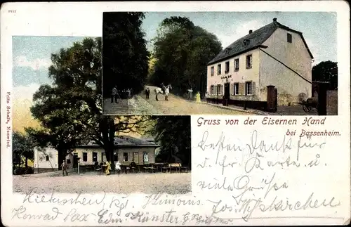 Ak Bassenheim in Rheinland Pfalz, Gruß von der Eisernen Hand, Gasthaus