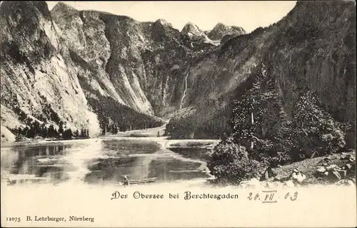 Ak Berchtesgaden in Oberbayern, Der Obersee