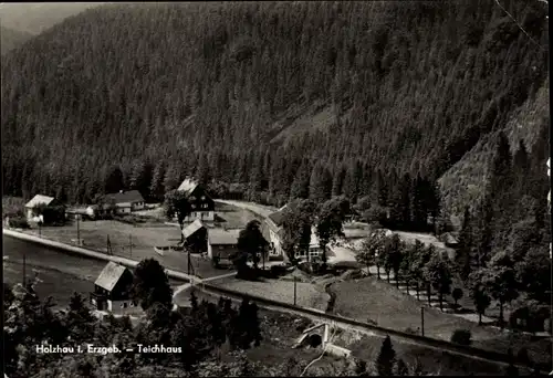 Ak Holzhau Rechenberg Bienenmühle Erzgebirge, Teichhaus