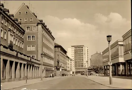 Ak Karl Marx Stadt Chemnitz in Sachsen, neues Hochhaus an der Wilhelm Pieck Straße