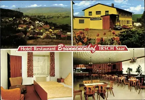 Ak Irsch Rheinland Pfalz, Hotel Brunnenhof, Saarburger Str. 34, Teilansicht