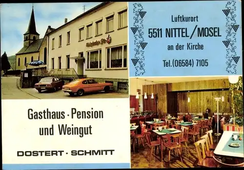 Ak Nittel an der Mosel, Gasthaus Dostert-Schmitt