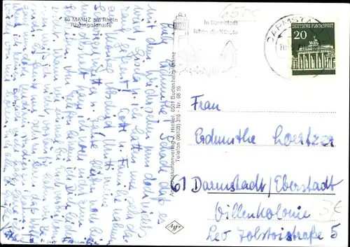 Ak Mainz am Rhein, Rheingoldhalle