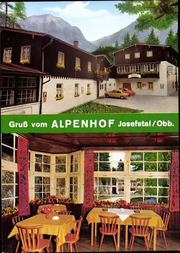 Ak Neuhaus Josefstal Schliersee in Oberbayern, Gasthof Alpenhof