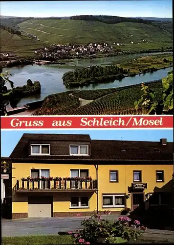 Ak Schleich an der Mosel, Gesamtansicht, Gasthaus Drockenmühle, Kapellenstraße 5