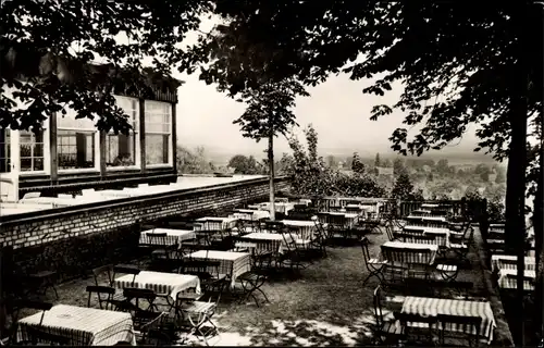 Ak Werder an der Havel Brandenburg, HO Gaststätte Friedrichshöhe, Terrasse