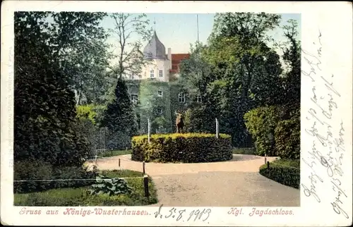 Ak Königs Wusterhausen in Brandenburg, Königliches Jagdschloss