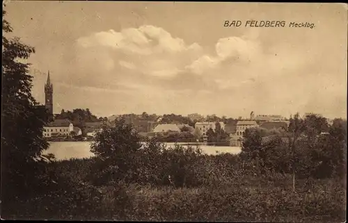 Ak Feldberg in Mecklenburg, Teilansicht