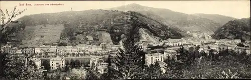 Klapp Ak Bad Ems an der Lahn, Panorama