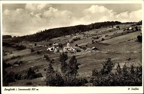 Ak Langfurth Mittelfranken Bayern, Gesamtansicht, Brotjacklriegel