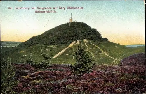 Ak Hamburg Harburg Neugraben, Falkenberg mit Burg Störtebeker