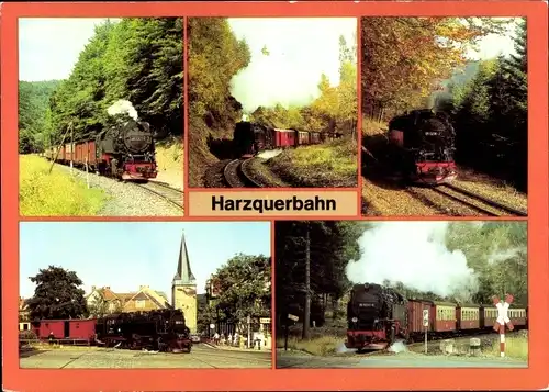 Ak Deutsche Eisenbahn, Dampflok, Harzquerbahn