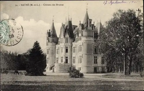 Ak Bauné Maine et Loire, Château des Bruères