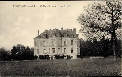 Ak Contigné Maine et Loire, Château des Haies