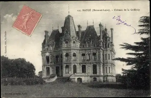 Ak Baugé Maine et Loire, Château de la Grifferay