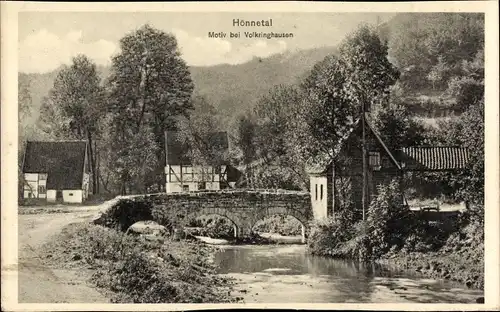 Ak Hönnetal Balve im Sauerland, Hönne bei Volkringhausen