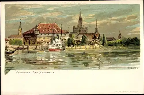 Künstler Litho Biese, C., Konstanz am Bodensee, Das Kaufhaus