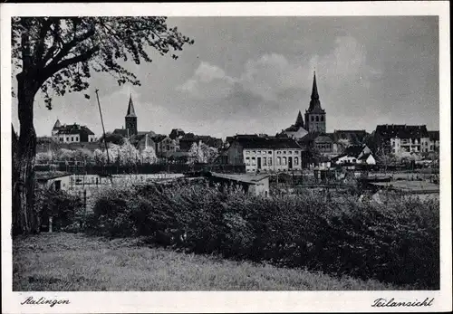 Ak Ratingen, Blick auf den Ort, Kirche, Häuser