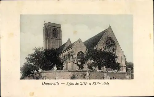 Ak Démouville Calvados, L'Eglise