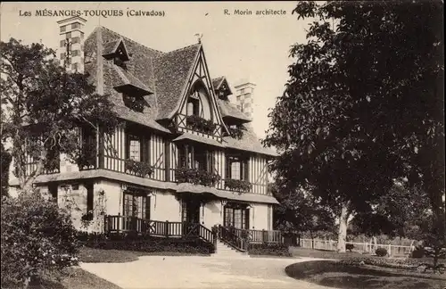 Ak Touques Calvados, Les Mesanges, Villa