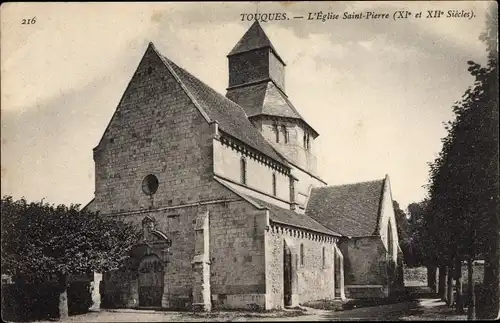 Ak Touques Calvados, L'Eglise Saint Pierre