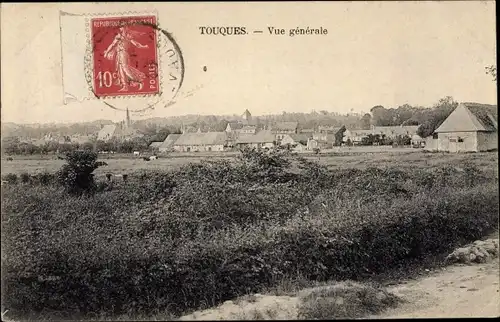 Ak Touques Calvados, Vue generale