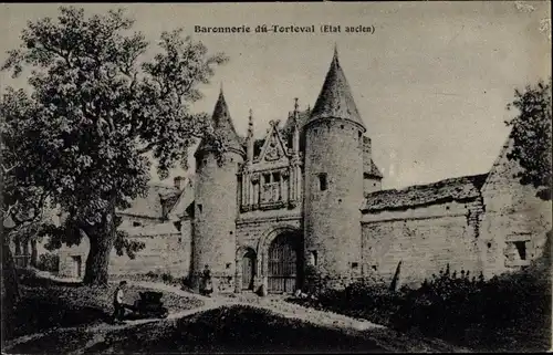 Ak Aurseulles Calvados, Baronnerie du Torteval, Schloss