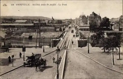 Ak Trouville Calvados, Reine des Plages, Le Pont