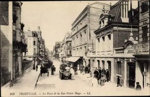 Ak Trouville Calvados, La Poste de la Rue Victor Hugo