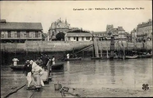 Ak Trouville sur Mer Calvados, Le Passage du Bac