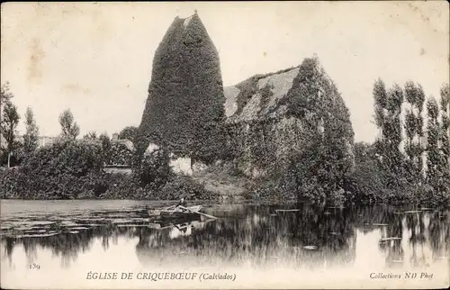 Ak Cricquebœuf Criqueboeuf Calvados, Eglise