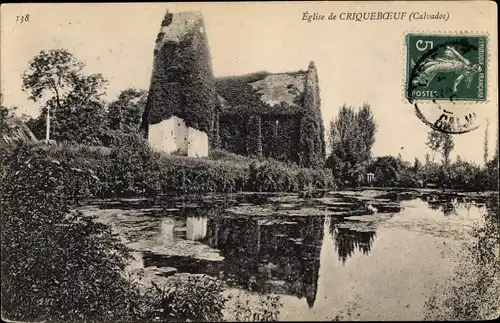 Ak Cricquebœuf Criqueboeuf Calvados, Eglise