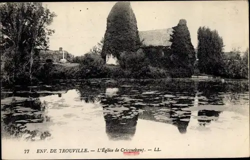 Ak Cricquebœuf Criqueboeuf Calvados, Eglise