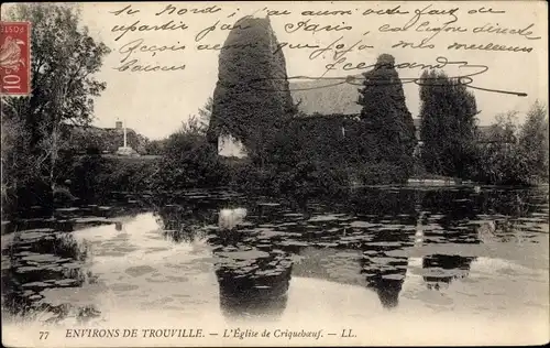 Ak Cricquebœuf Criqueboeuf Calvados, Eglise