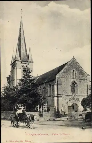 Ak Touques Calvados, L'Eglise Saint Thomas