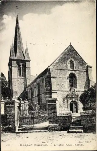 Ak Touques Calvados, L'Eglise Saint Thomas