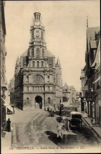 Ak Trouville Calvados, Notre Dame de Bon Secours