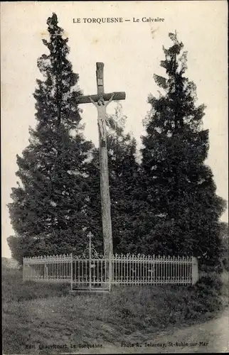 Ak Le Torquesne Calvados, Le Calvaire