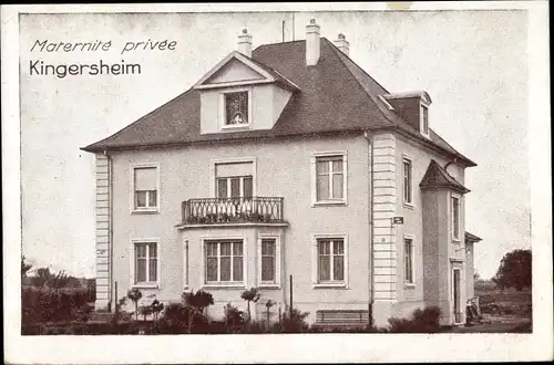 Ak Kingersheim Elsass Haut Rhin, Maternite privee
