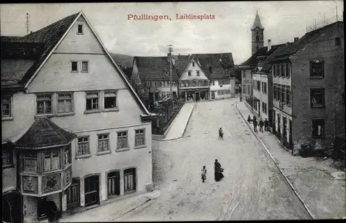 Ak Pfullingen in der Schwäbischen Alb, Laiblinsplatz