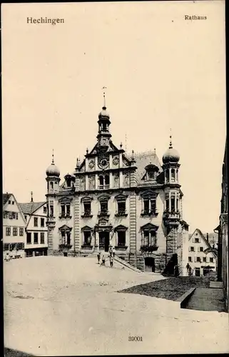 Ak Hechingen in Baden Württemberg, Rathaus