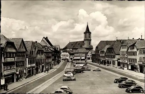 Ak Bad Neustadt Saale Unterfranken, Marktplatz, Kirche