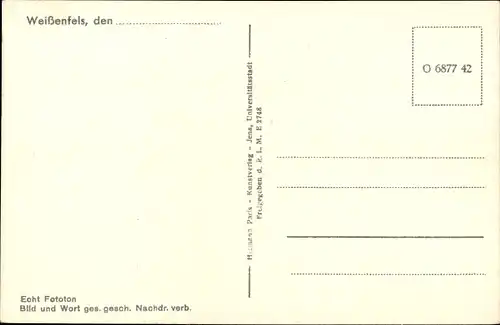 Ak Weißenfels Burgenlandkreis, Blick von der Sternwarte